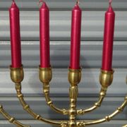 Chandelier d'Israël en laiton doré