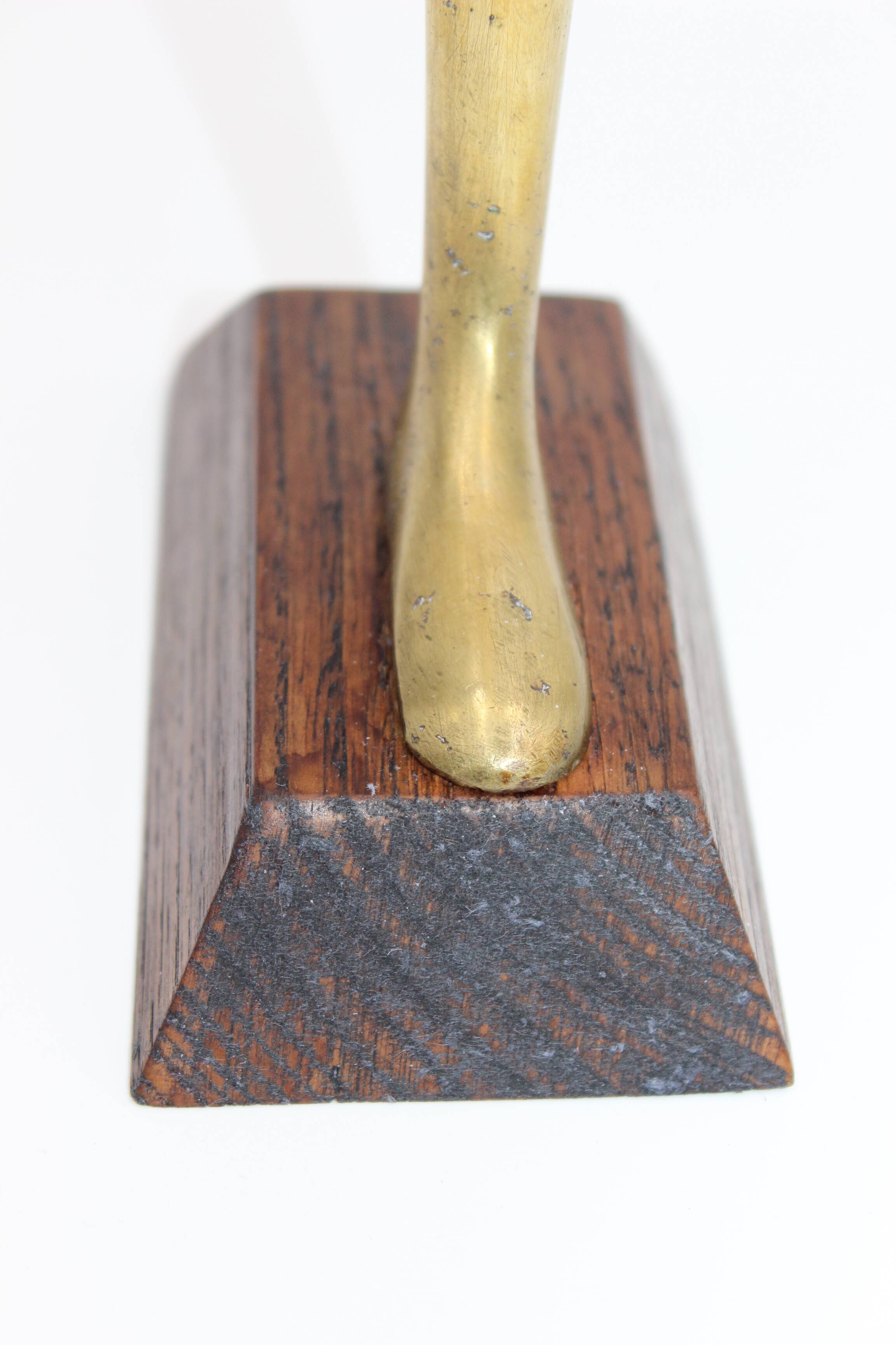 bronze sculpture brutalist modernist modern art mid century old