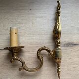 brass wall light