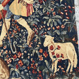 Vintage tapestry hand-screen printed in France