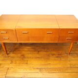 Vintage teak dressing table with mirror