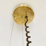 1 of 3 Awesome Adjustable Orion Glass Pendant Lamps from Staff