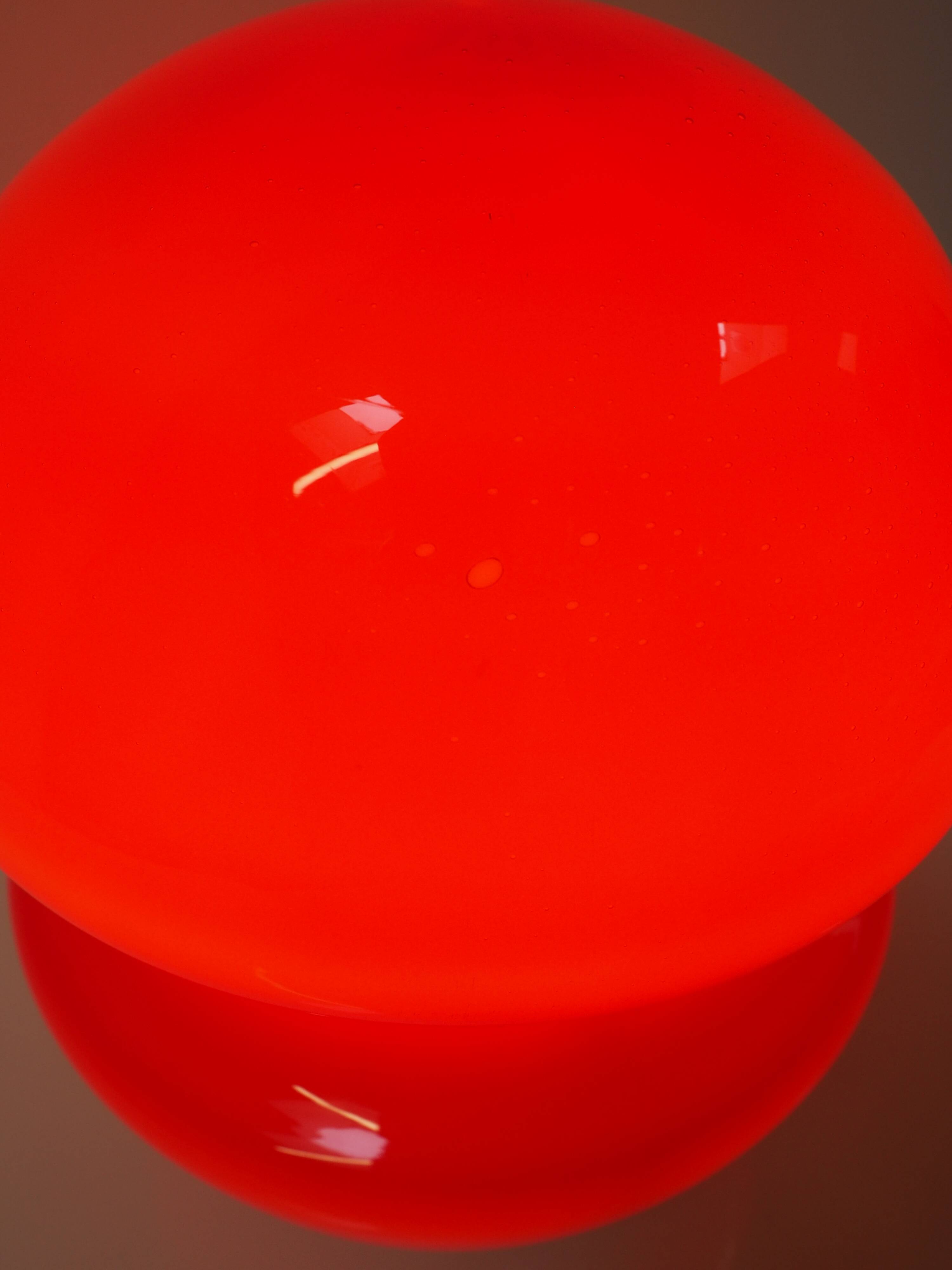 All Glass Table Lamp by Valasske Mezirici, 1960s, Czechoslovakia