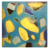 Tableau Abstrait Bleu
