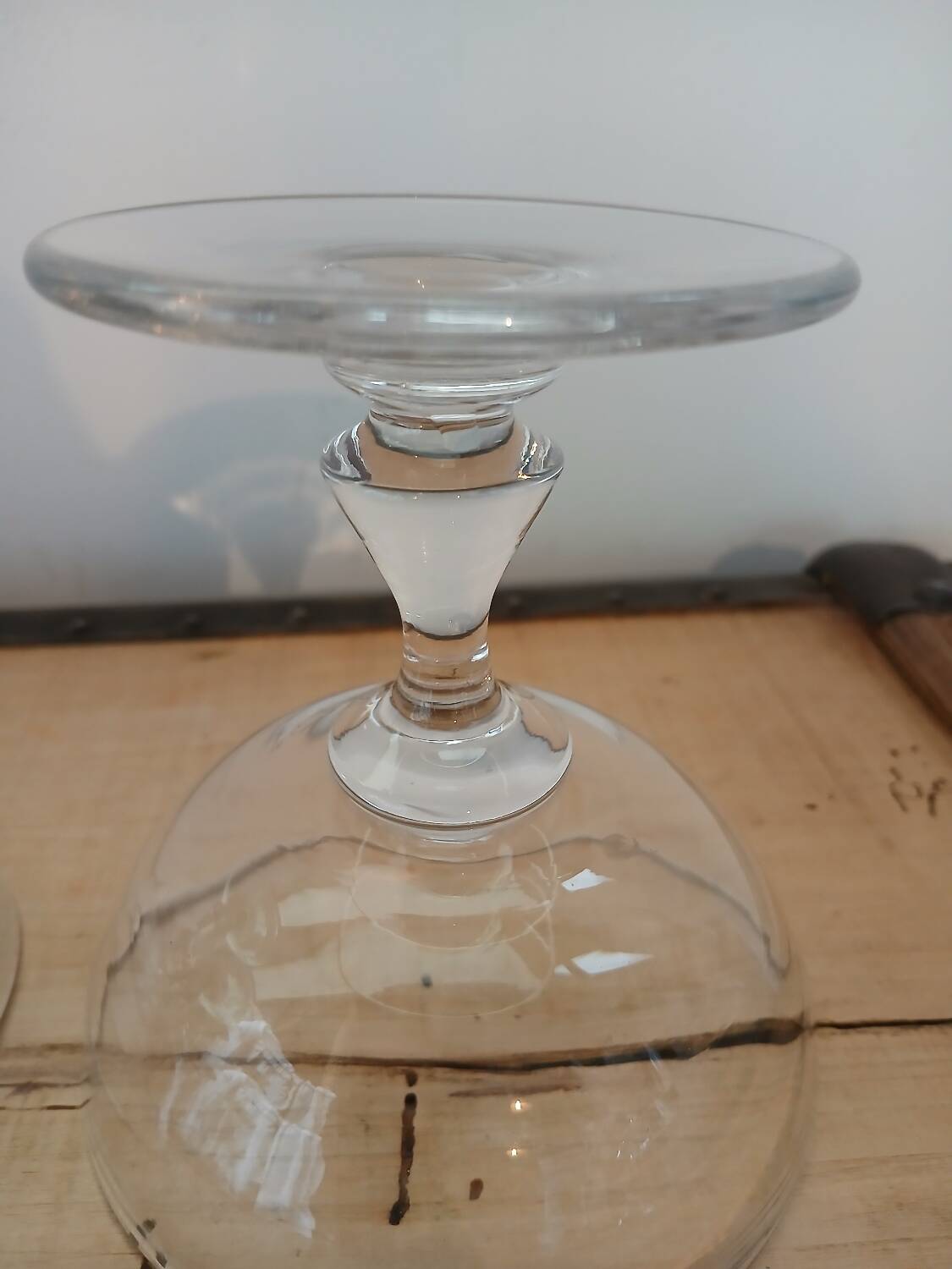 4 antique champagne glasses