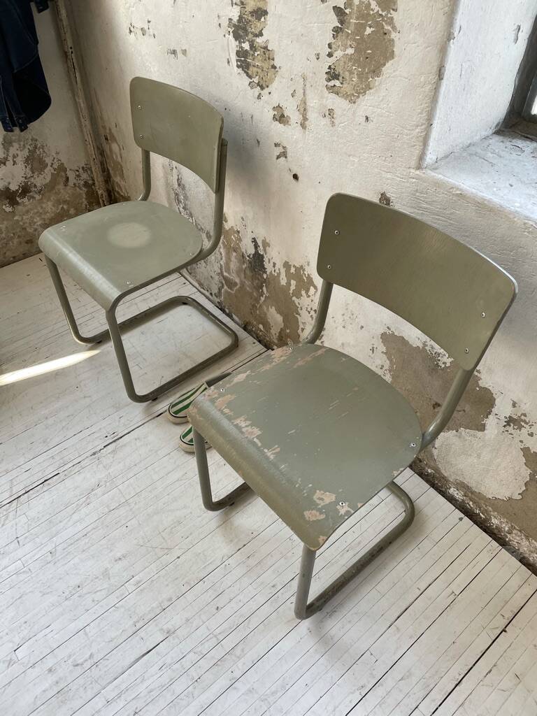 Trio of Tubax chairs 1950