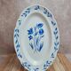 Antique oval plate Sarreguemines model Chambord