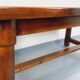 Brutalist rectangular dining table by Georges Robert in pine wood.