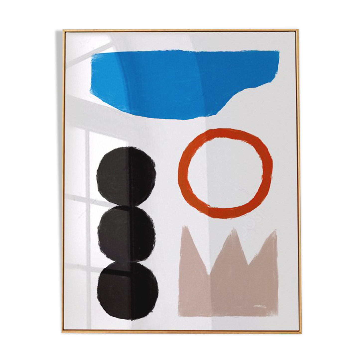 Wall poster colorful abstract shapes 50cm*70cm