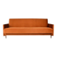 Foldable sofa, reddish velvet, restored, 1960s