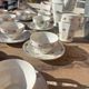 Frélon Frères porcelain service - 12 cups + coffee pot + milk jug F