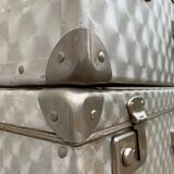 Vintage aluminum suitcases 1950