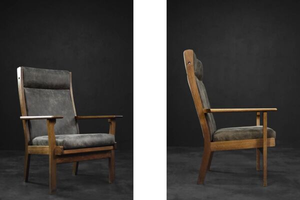 Rare Vintage Mid-Century Danish Modern Armchair Model GE 181 A from Getama
