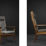 Rare Vintage Mid-Century Danish Modern Armchair Model GE 181 A from Getama