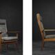 Rare Vintage Mid-Century Danish Modern Armchair Model GE 181 A from Getama
