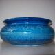 Aldo Londi coupe for Bitossi in "Rimini Blue" ceramic from the 1960s.