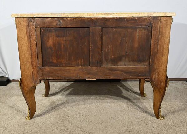 Commode en Bois de Rose et Amarante, style Transition Louis XV / Louis XVI – Fin XIXe