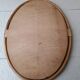 Miroir ovale rotin