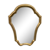 Miroir ancien en bois doré - 37x26cm