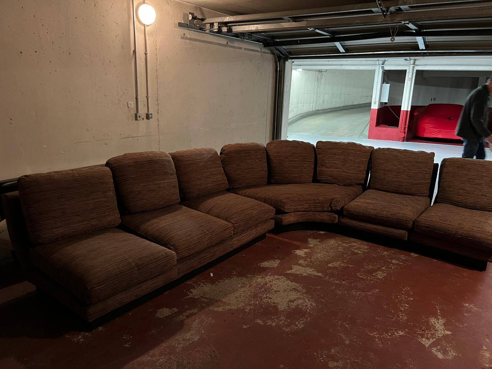 Modular 8-seater sofa by Willy Rizzo. Super C model