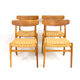 Chaises Ch23  par Hans J. Wegner pour Carl Hansen & Søn