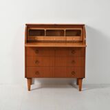 Scandinavian secrétaire with decorated turned legs