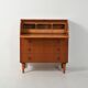 Scandinavian secrétaire with decorated turned legs