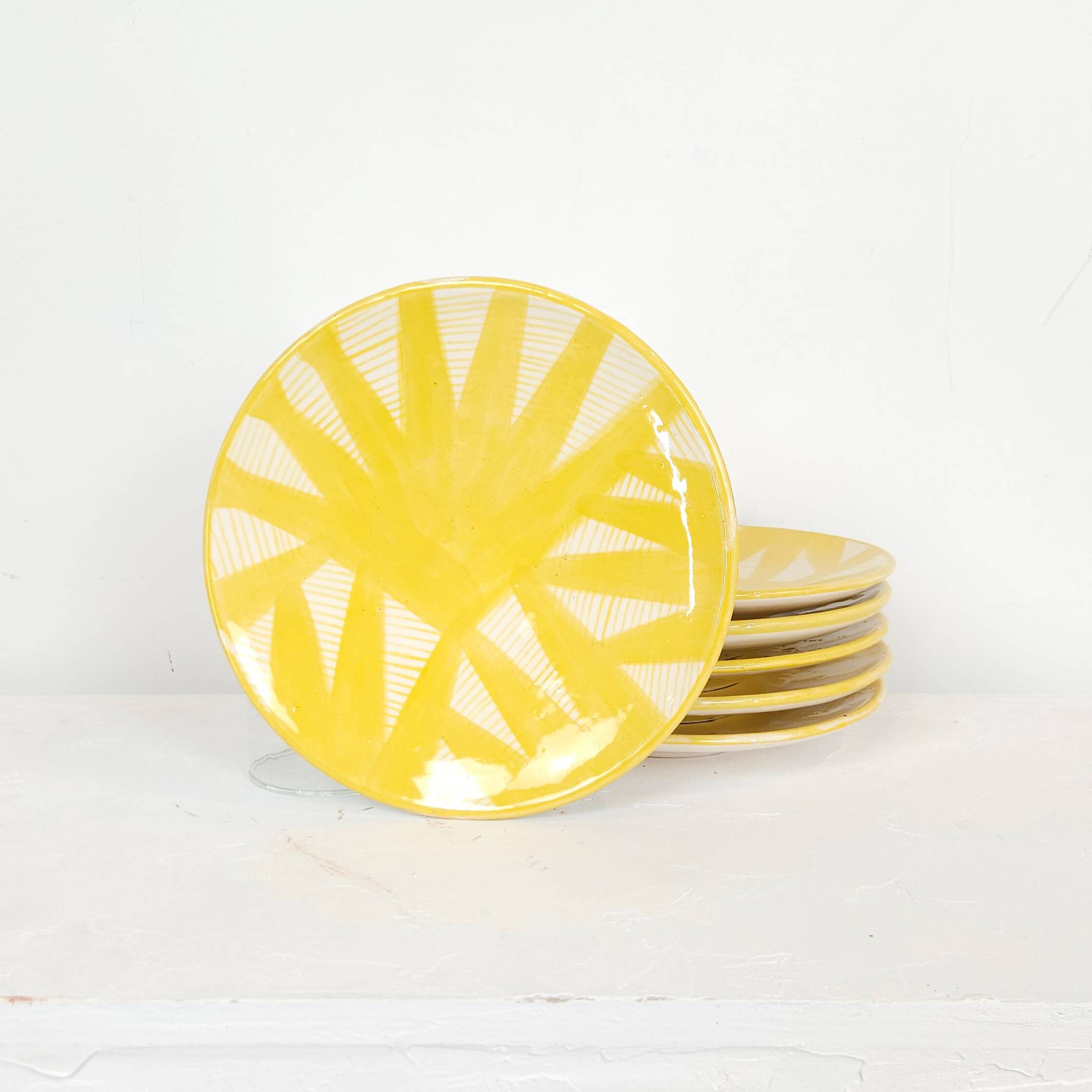 Medium plate - yellow PALM