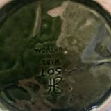 Large salad bowl with Portugal 507 cabbage barbotine