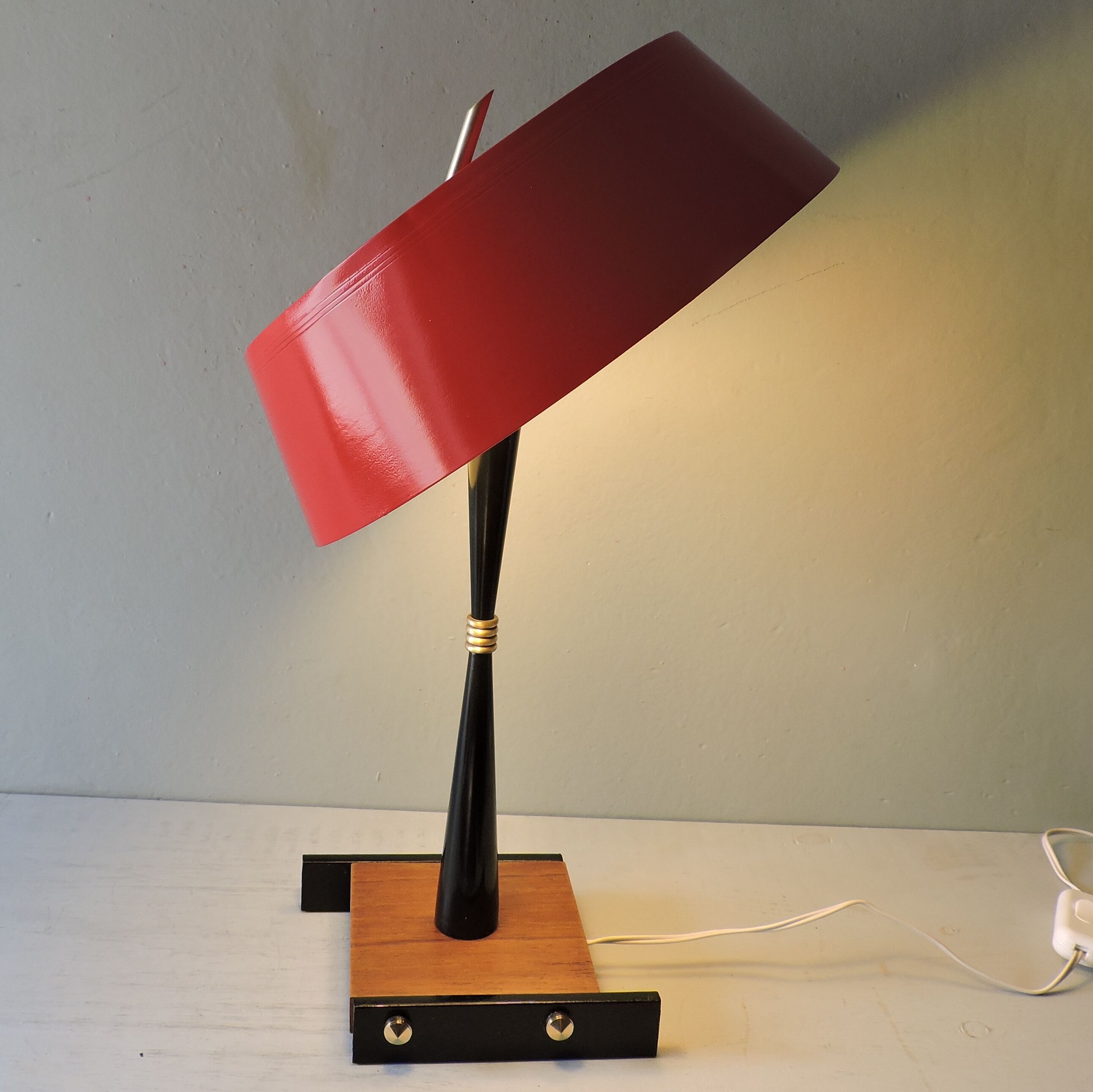Lampe vintage Oscar Torlasco Italie années 50