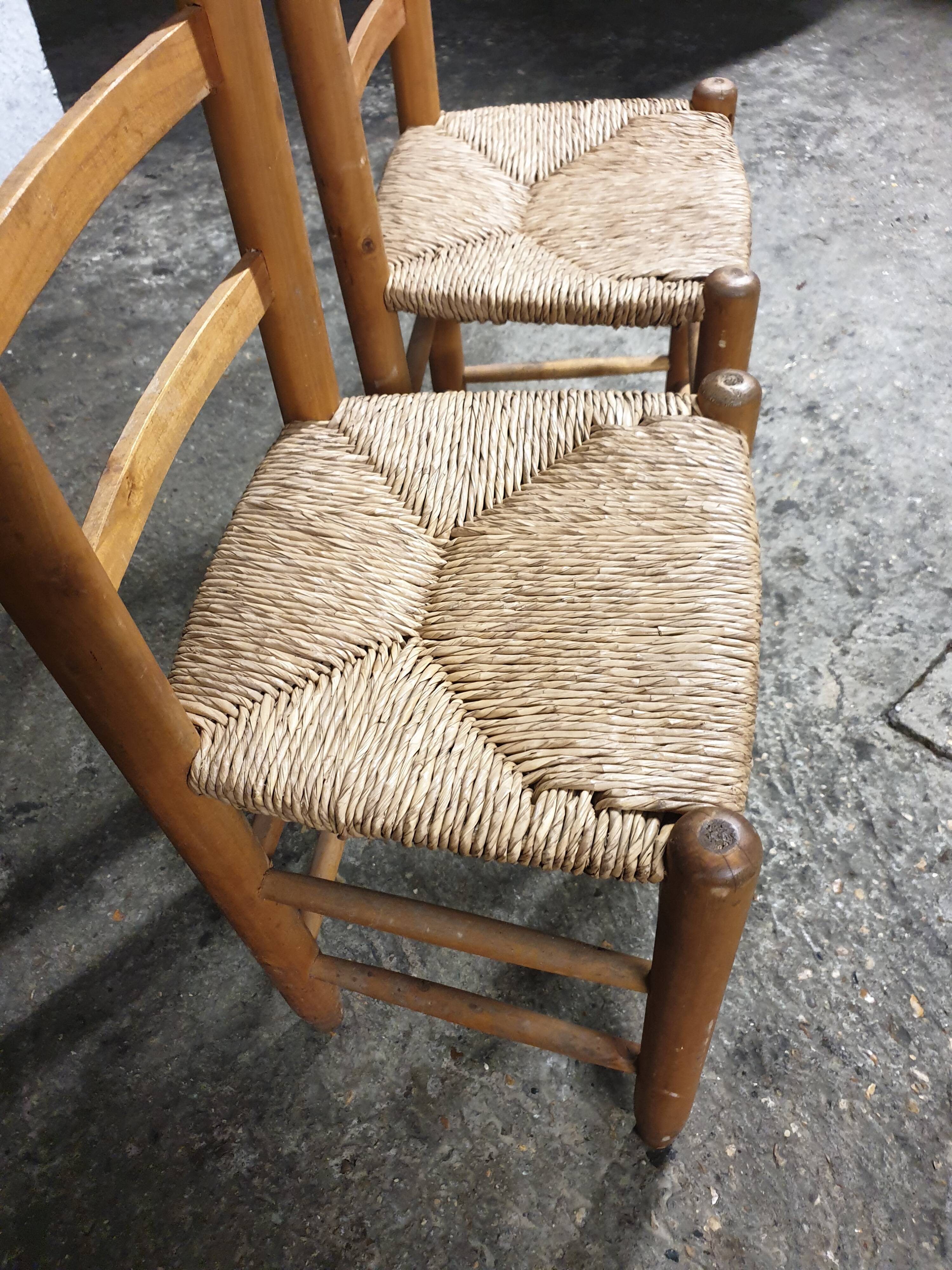 Pair of brutalist chairs