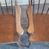 Pair of armcchairs fan Baumann