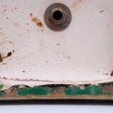Superb square Ceramic Table lamp 1970s France