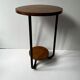 Wooden metal tubular stool