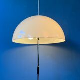 Vintage dijkstra mushroom floor lamp with glass lampshade
