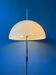 Vintage dijkstra mushroom floor lamp with glass lampshade