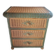 Wicker/rattan/wood chest of drawers