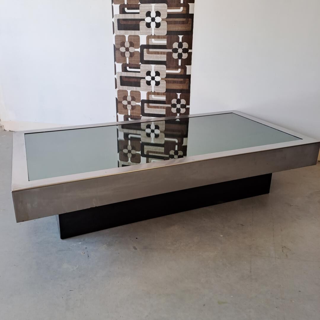 Mirror coffee table 1970