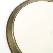 Art Nouveau tray, silver-plated brass, white porcelain, Austria, early 20th century