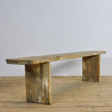 Vintage pine bench, 1930.