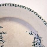 Plat à tarte ancien en terre de fer de chez Lebacqz et Bouchart en bon état