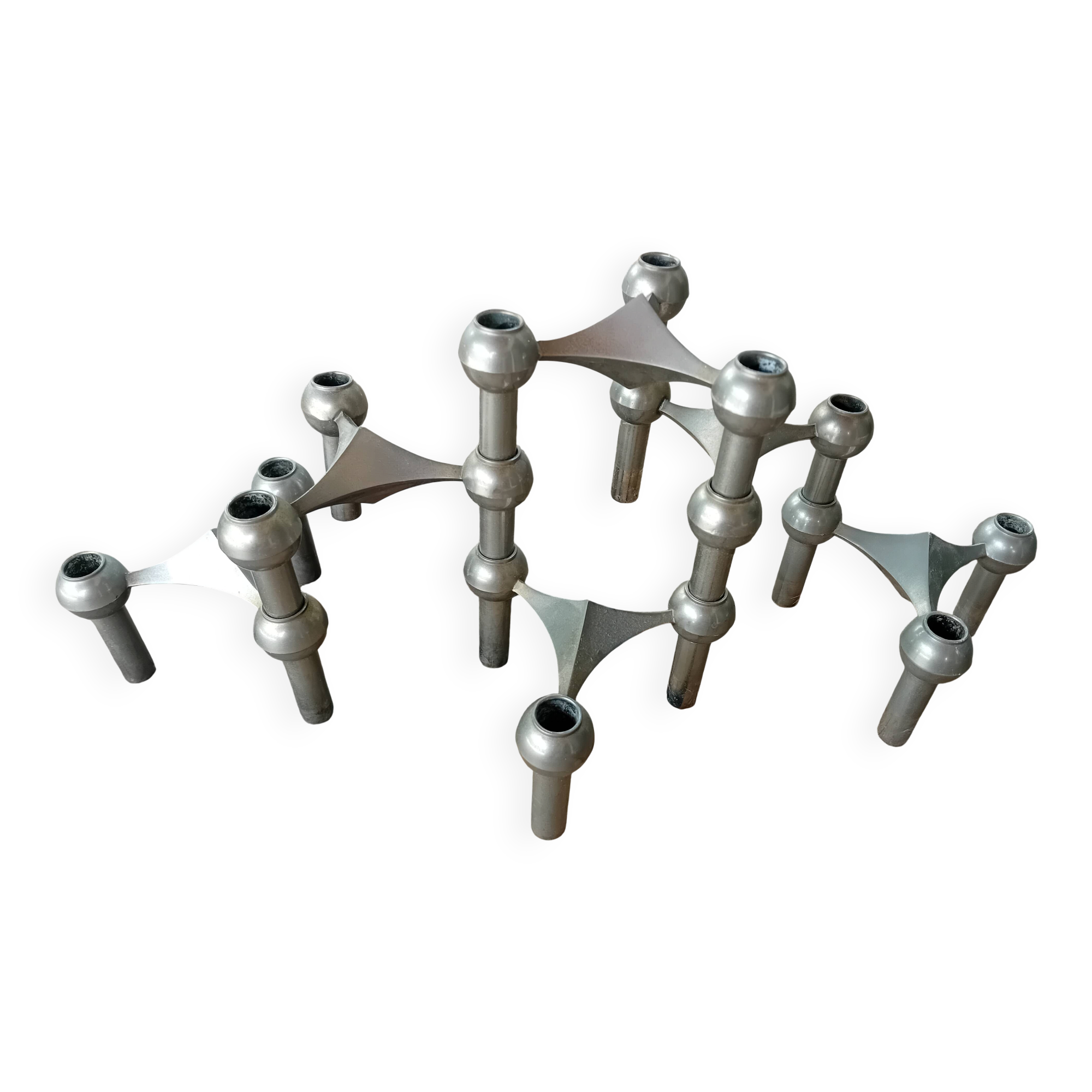 Set of Nagel candle holders from the 1970s consisting of 6 candle holders.
