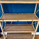 Rattan and bamboo shelf 70s