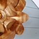 Gold metal floral wall light, 1960-70.