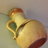 Vase ball scheurich vintage beige ceramic