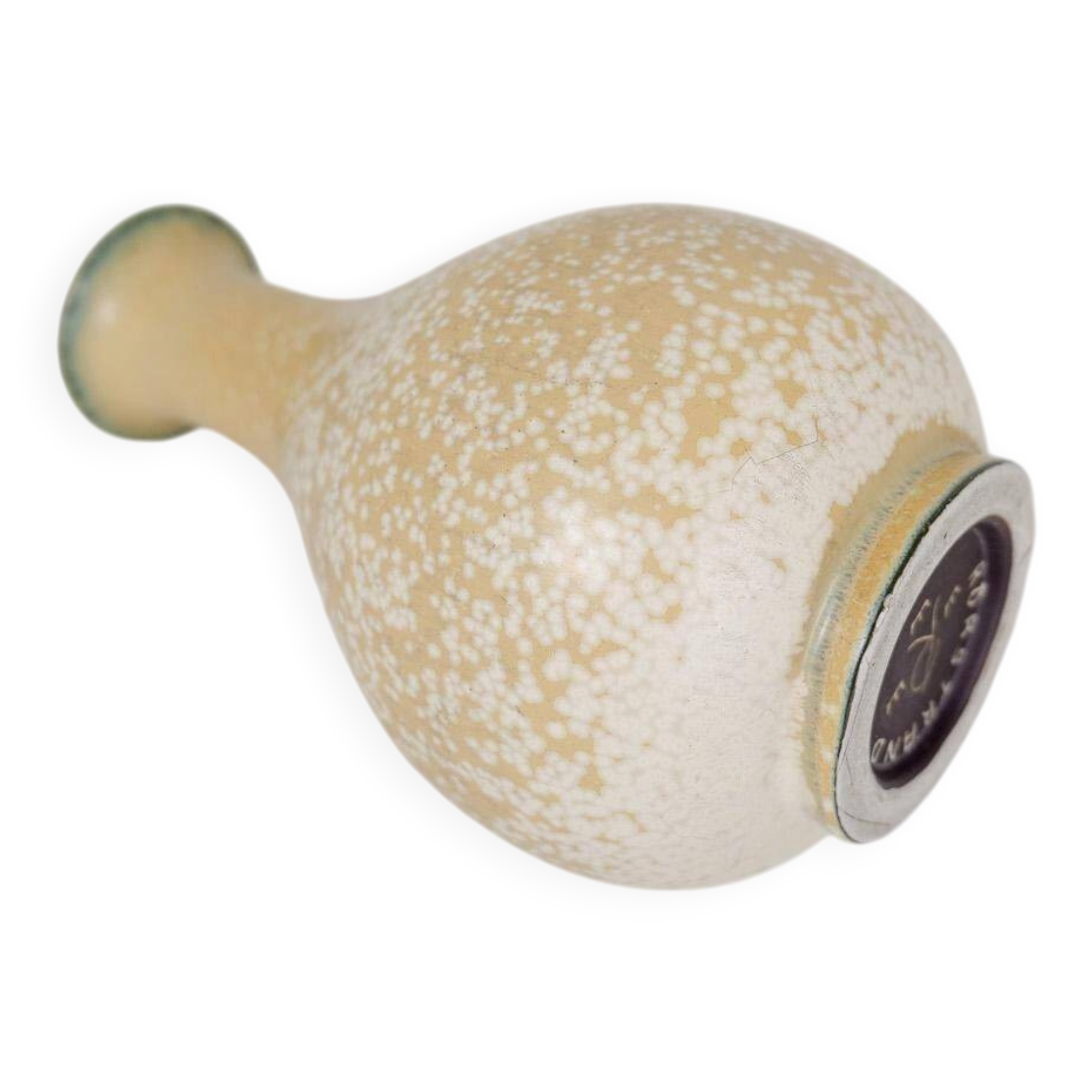 Mid-century modern sculptural vase by Rörstrand, designed by Gunnar Nylund, Sweden, 1950s.