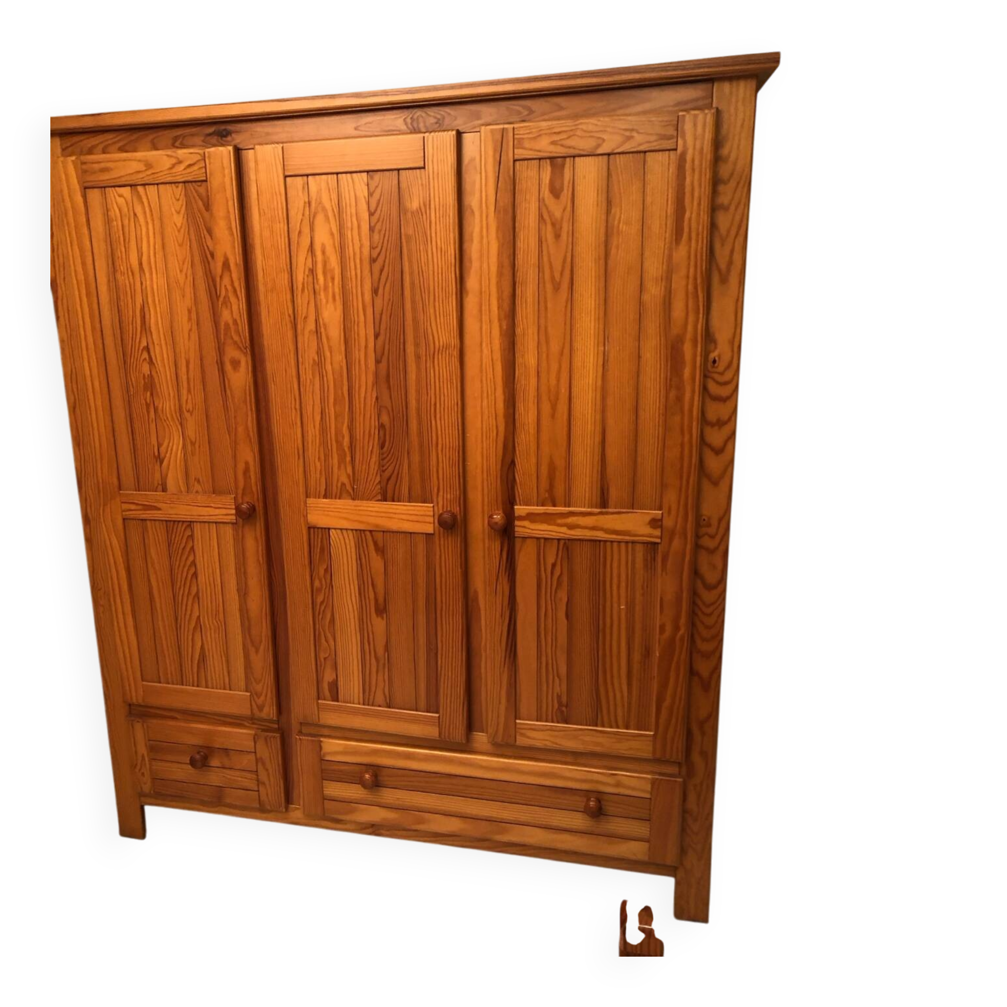 Solid pine wardrobe