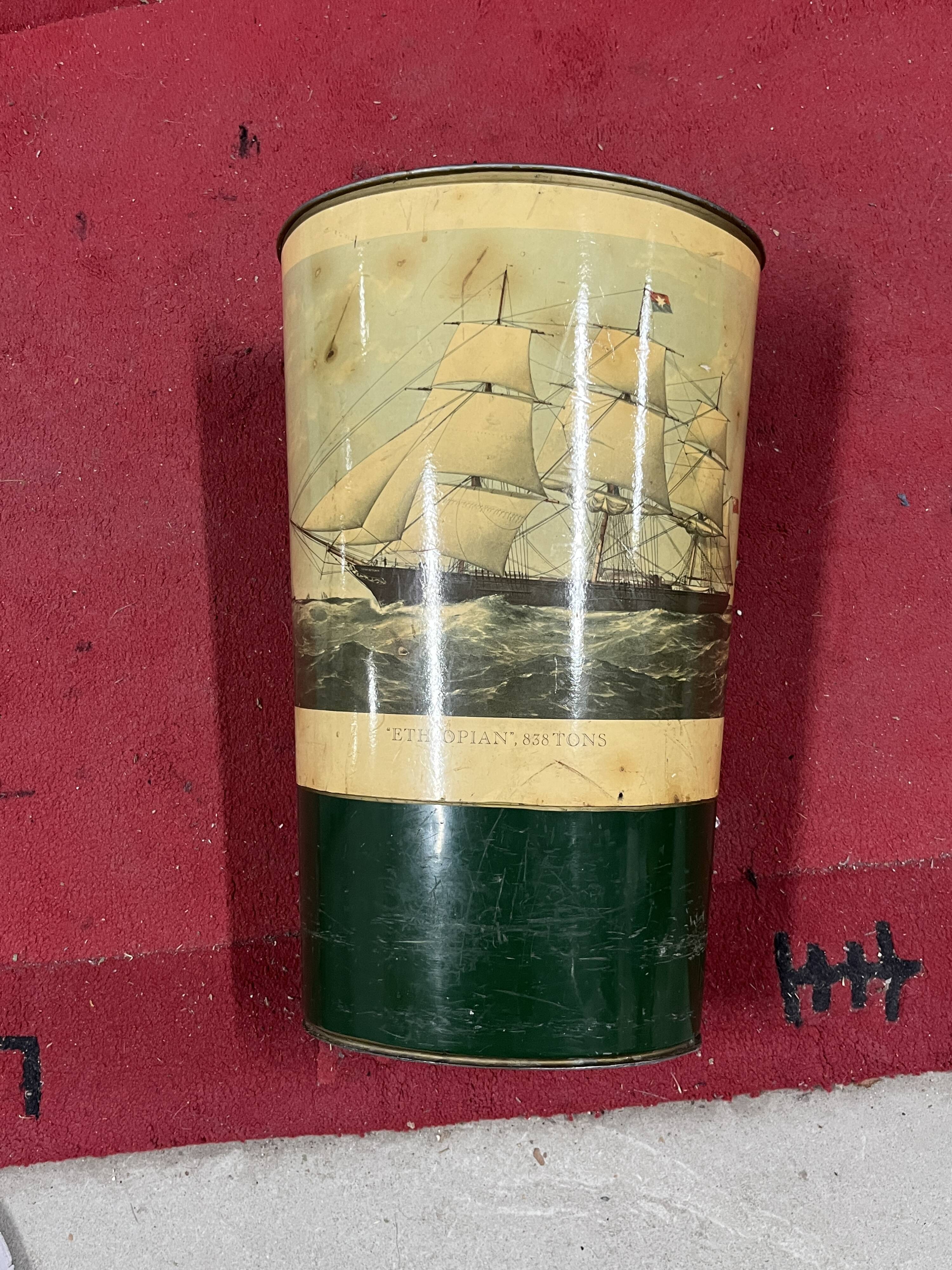 Old office wastebasket