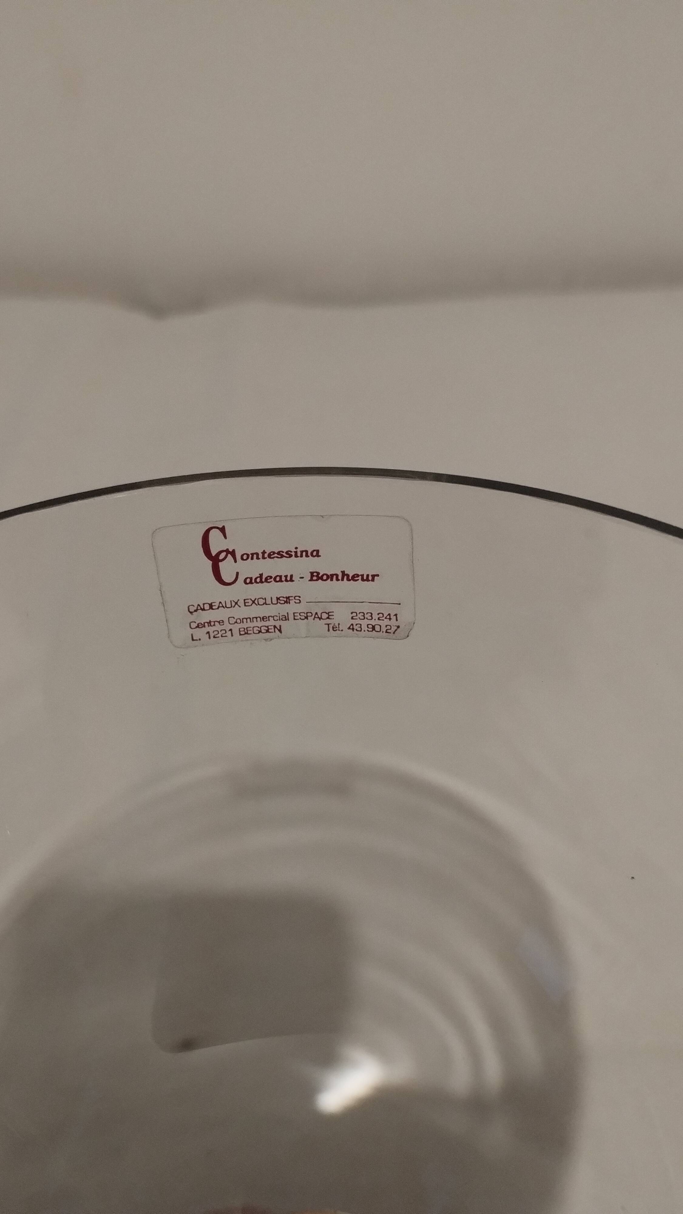 "La Vida" crystal stemmed bowl