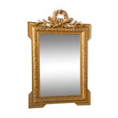 Old mirror with pediment  72x112cm